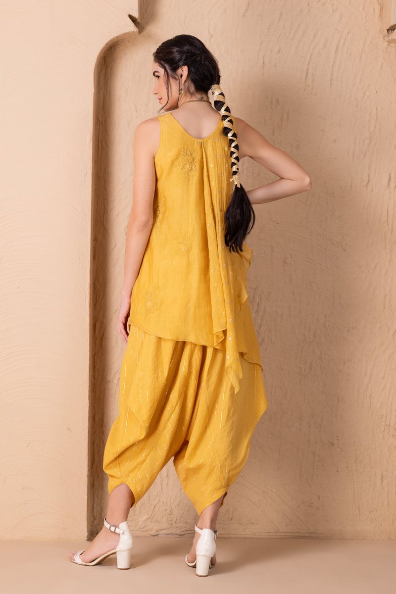 Dahlia Dhoti Set - Karuna Khaitan
